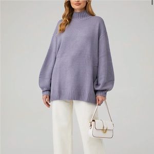 Oversized Mock Neck Sweater